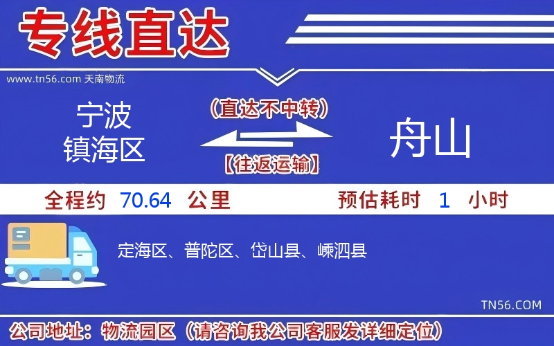 寧波鎮(zhèn)海區(qū)到舟山物流公司 寧波鎮(zhèn)海區(qū)到舟山物流公司