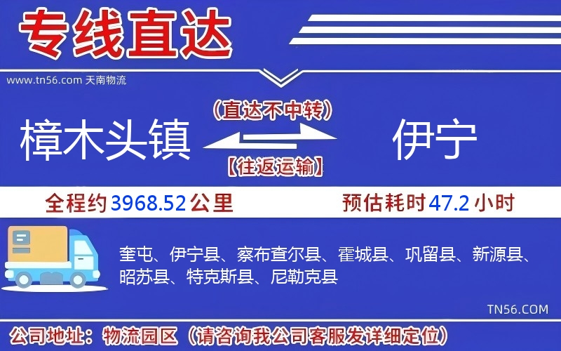 樟木頭鎮到伊寧物流公司 樟木頭鎮到伊寧物流公司
